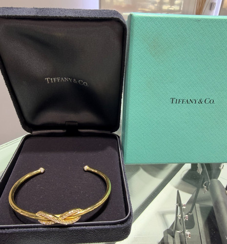 18k yellow gold tiffany - 18k,
